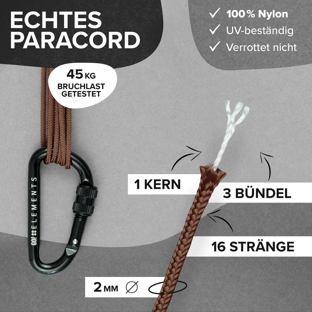 Paracord Seil 2mm Typ 100