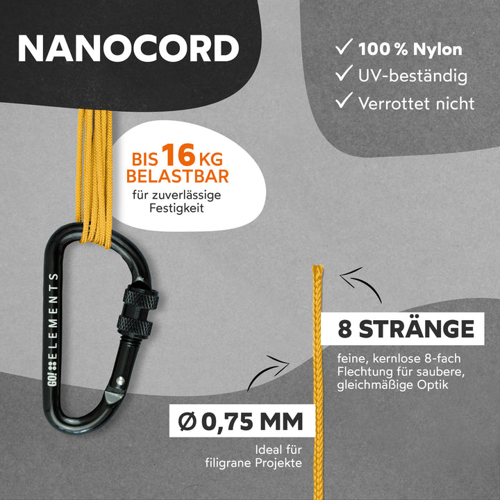 Nano Cord Seil 0,75mm Typ Nano