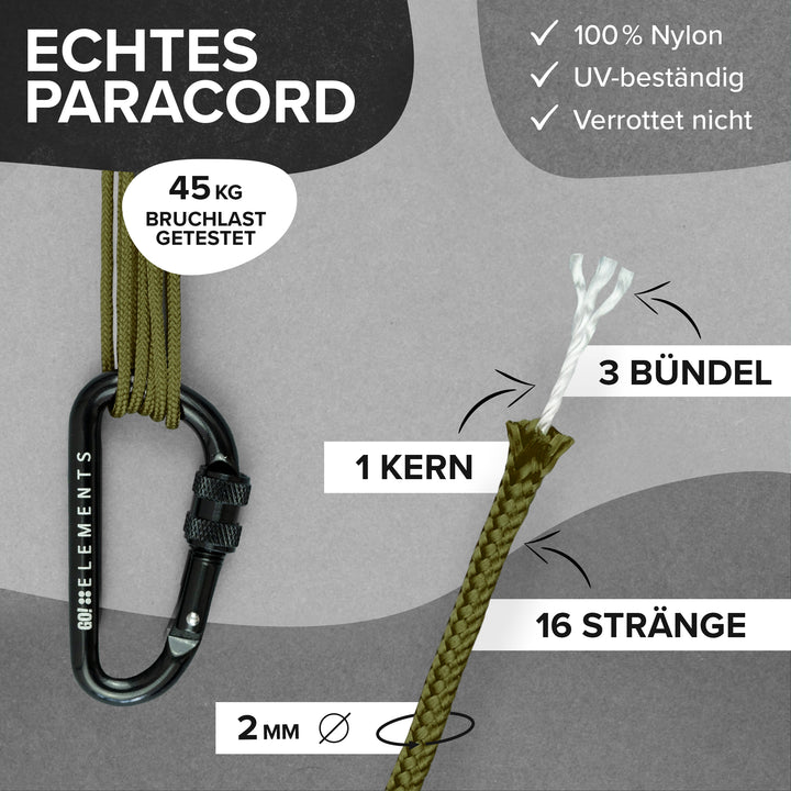 Paracord Seil 2mm Typ 100