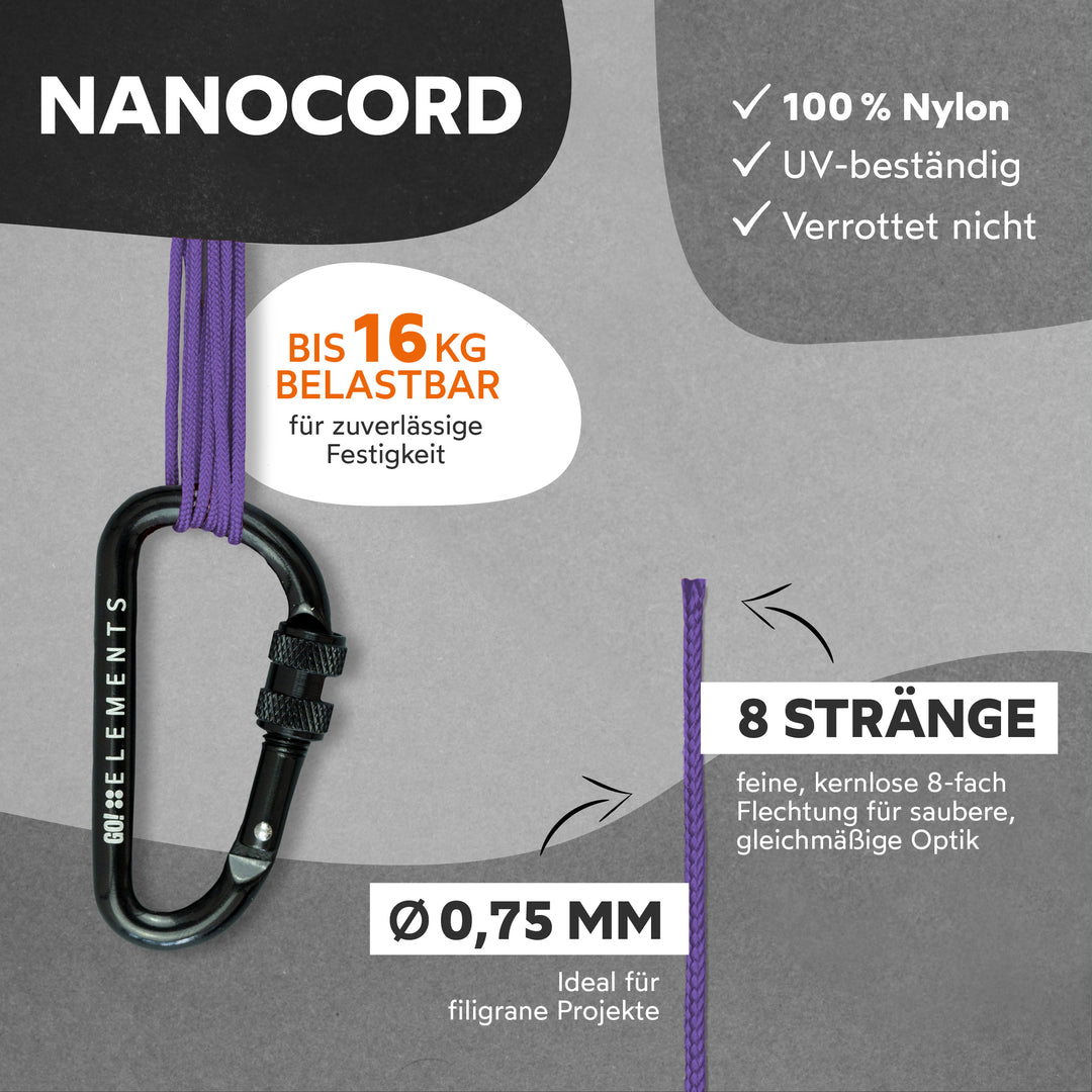 Nano Cord Seil 0,75mm Typ Nano