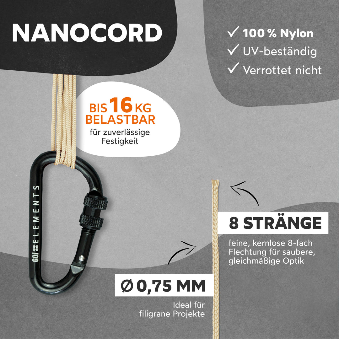 Nano Cord Seil 0,75mm Typ Nano