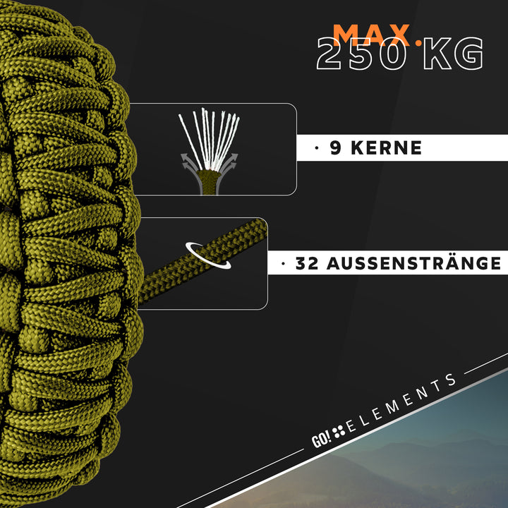 Paracord Seil 4mm Typ 550