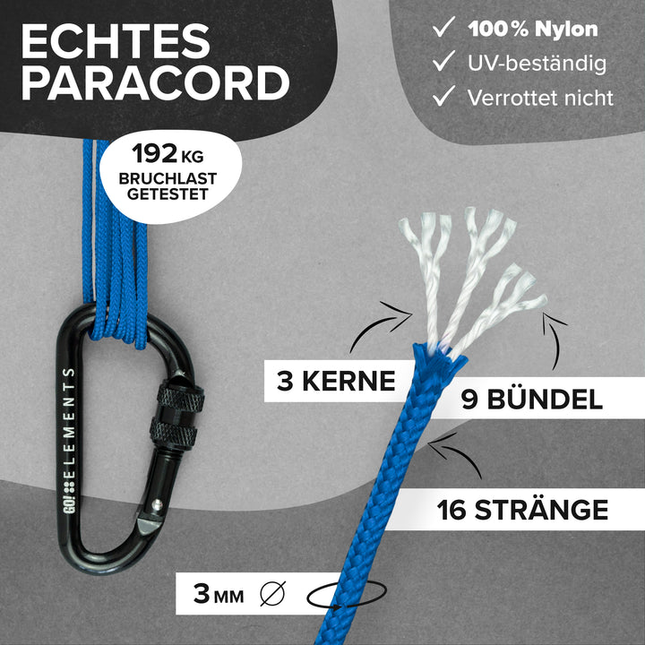Paracord Seil 2mm Typ 100
