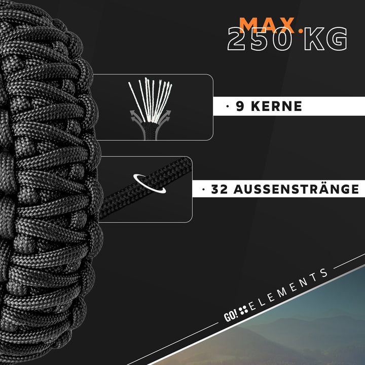 Paracord Seil 4mm Typ 550
