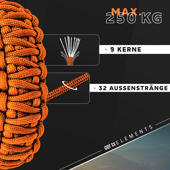 Paracord Seil 4mm Typ 550