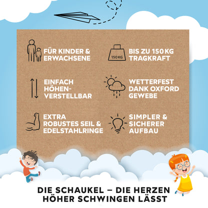 Nestschaukel höhenverstellbar für Kinder & Erwachsene
