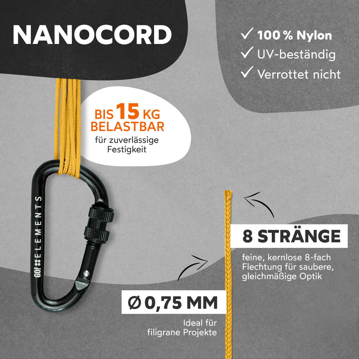Nano Cord Seil 0,75mm Typ Nano