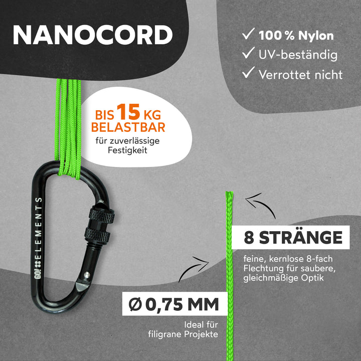 Nano Cord Seil 0,75mm Typ Nano