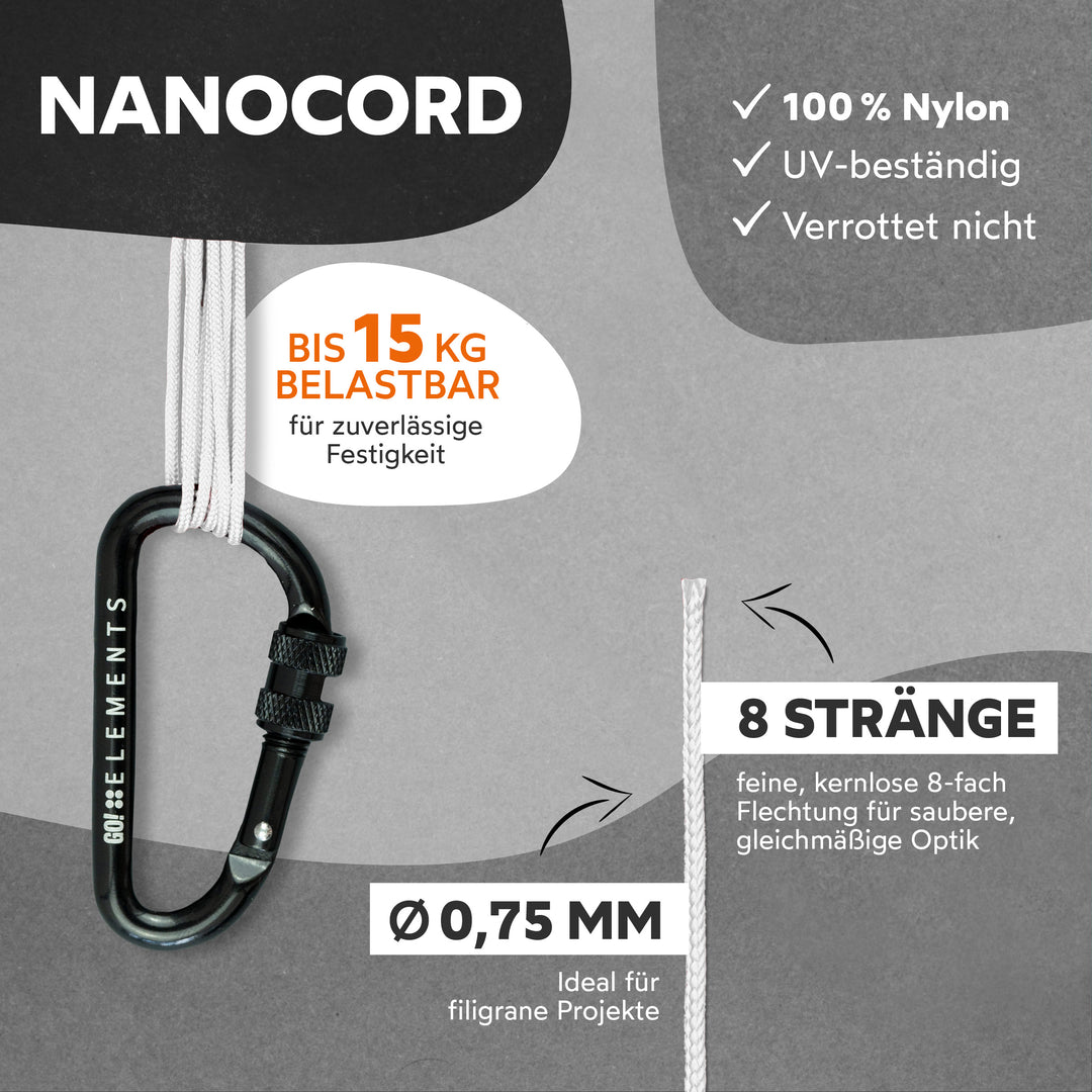 Nano Cord Seil 0,75mm Typ Nano