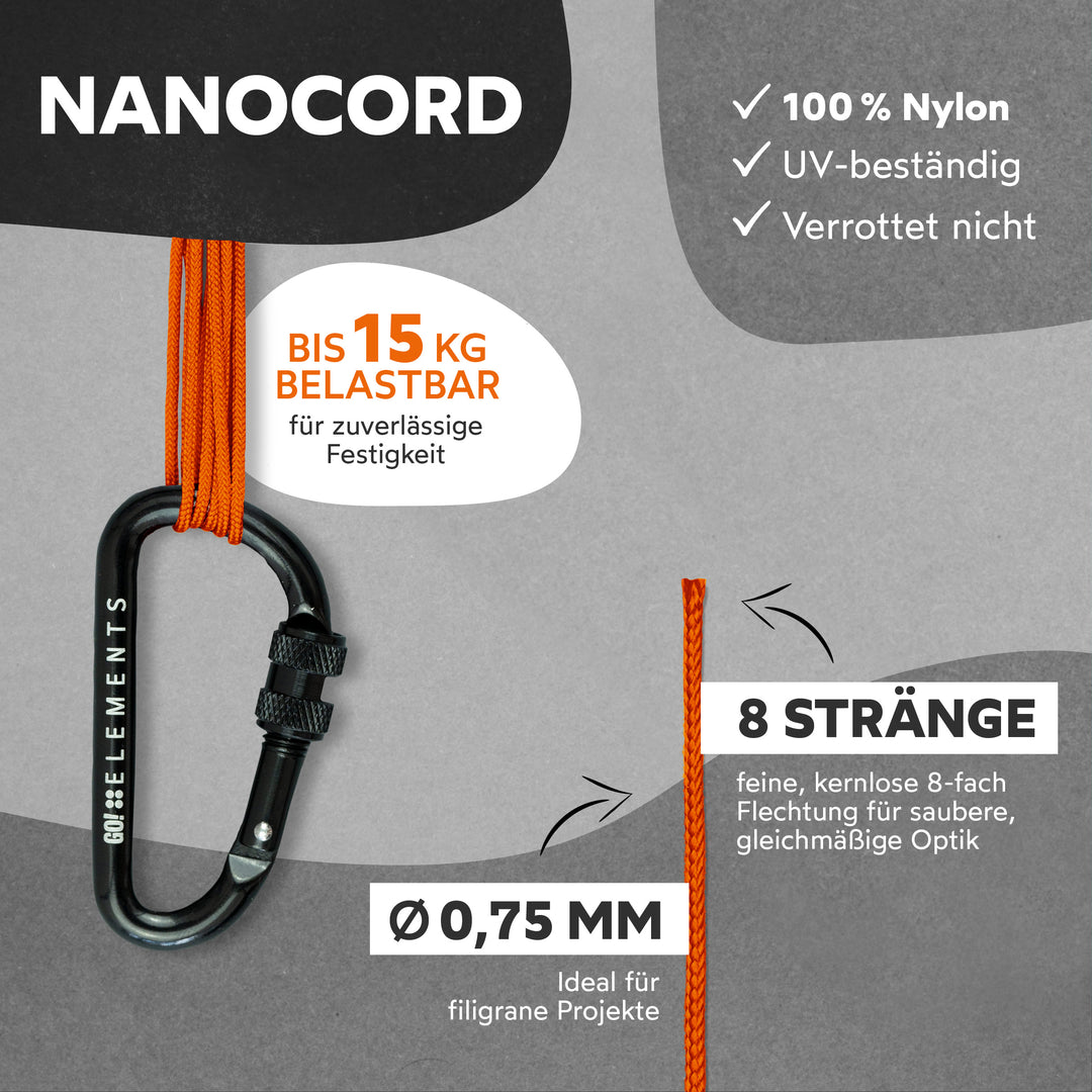 Nano Cord Seil 0,75mm Typ Nano