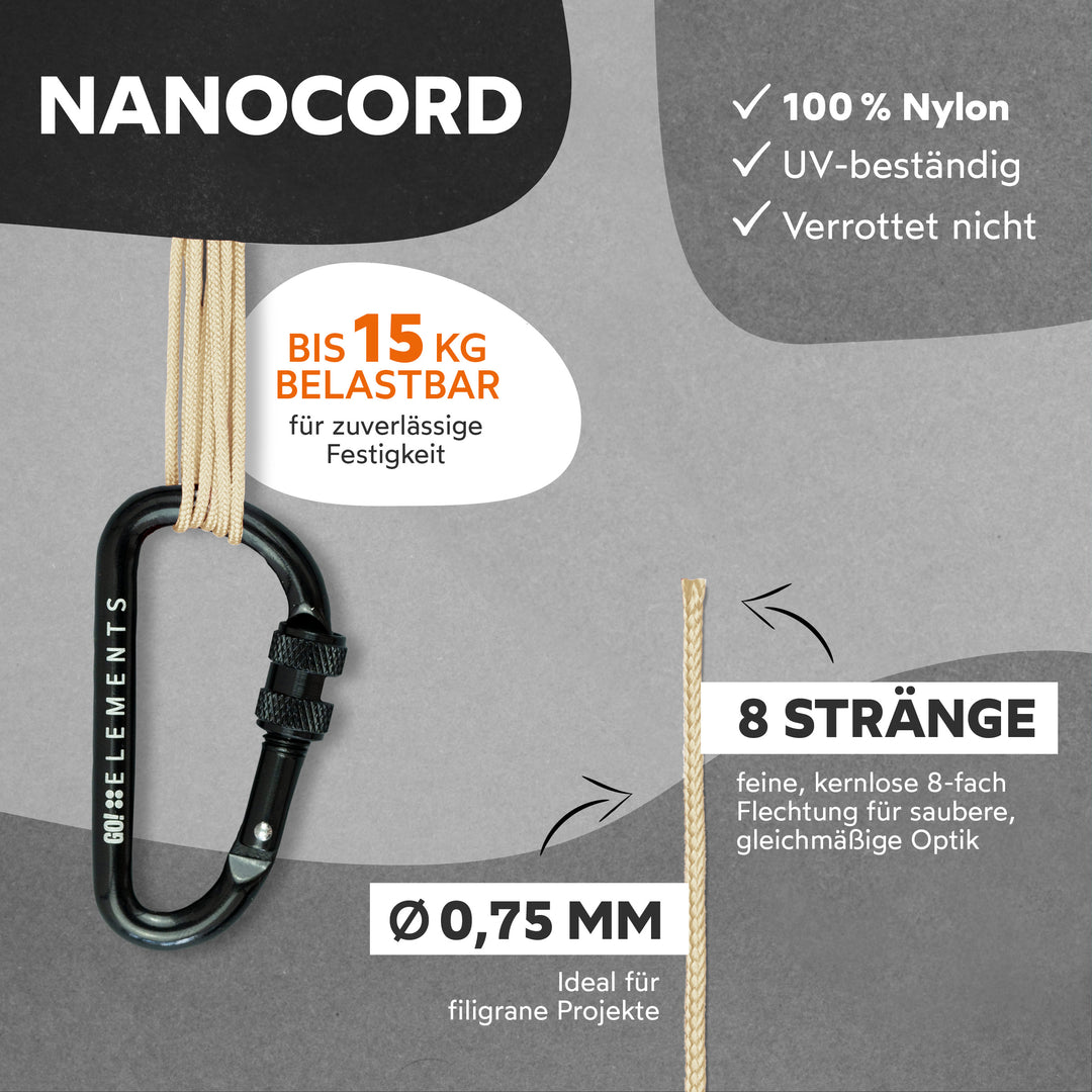 Nano Cord Seil 0,75mm Typ Nano