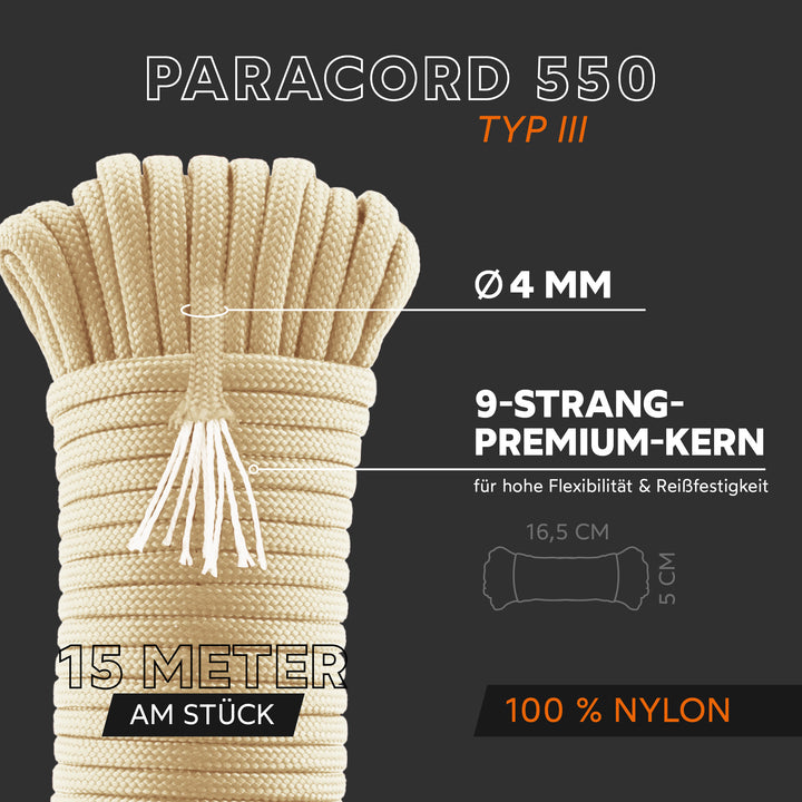 Paracord 550 Typ III