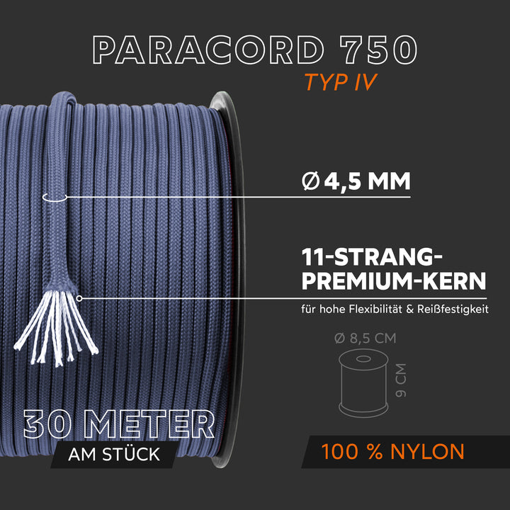 Paracord Seil 4,5mm Typ 750