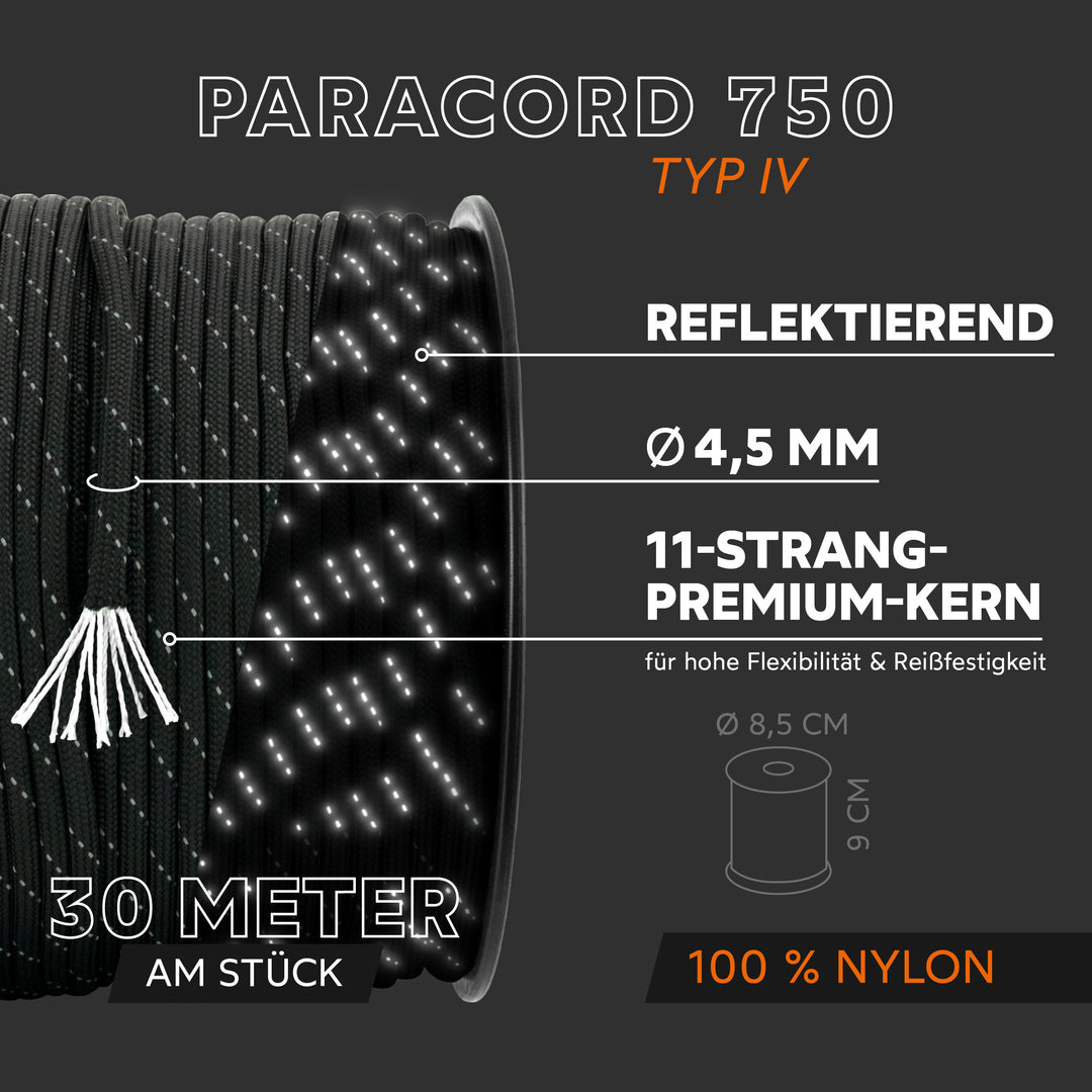 Paracord Seil 4,5mm Typ 750