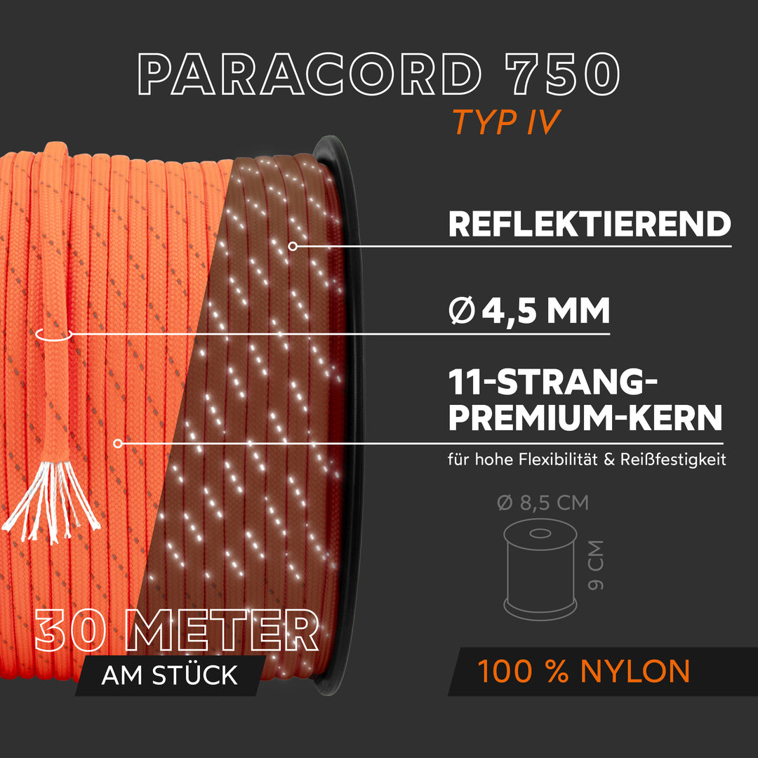 Paracord Seil 4,5mm Typ 750