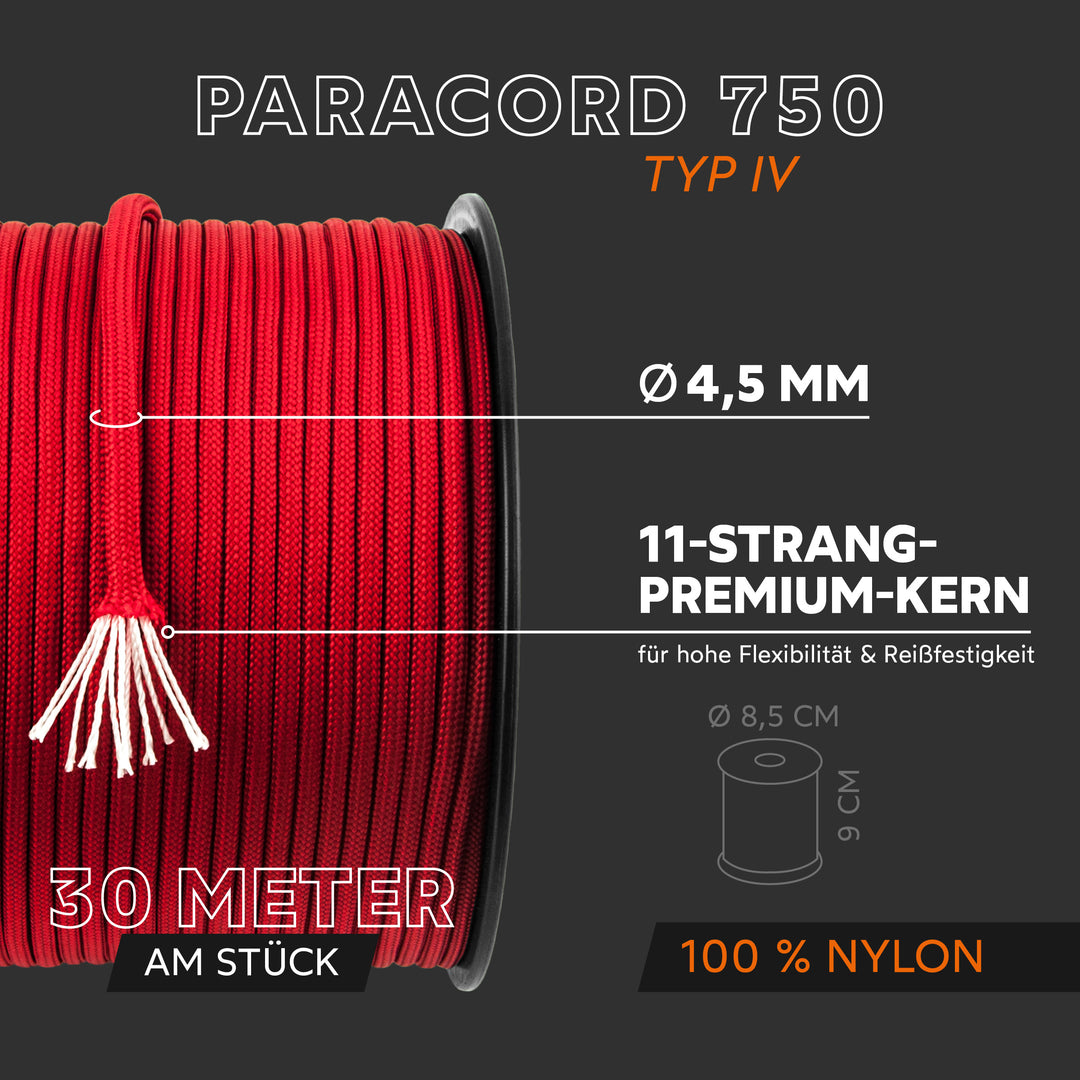Paracord Seil 4,5mm Typ 750
