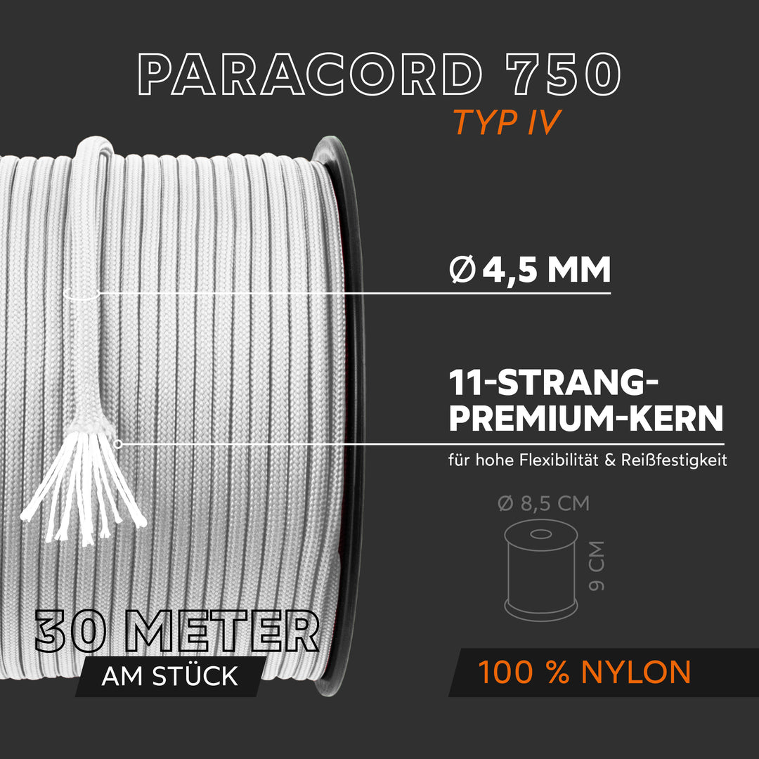 Paracord Seil 4,5mm Typ 750