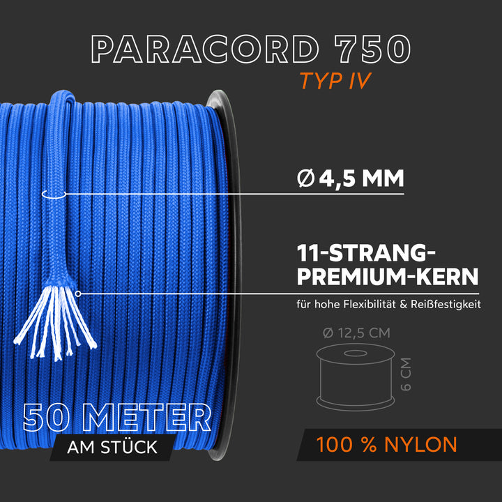 Paracord Seil 4,5mm Typ 750