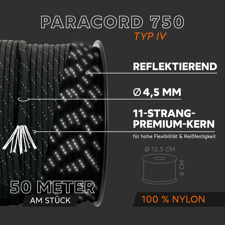 Paracord Seil 4,5mm Typ 750