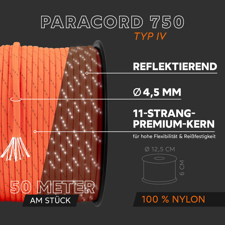Paracord Seil 4,5mm Typ 750