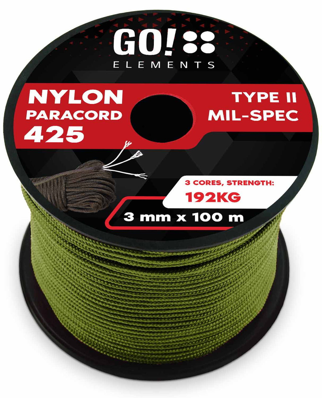 Paracord Seil 3mm Typ 425
